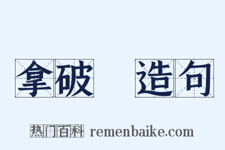 拿破崙造句是什么意思的图片